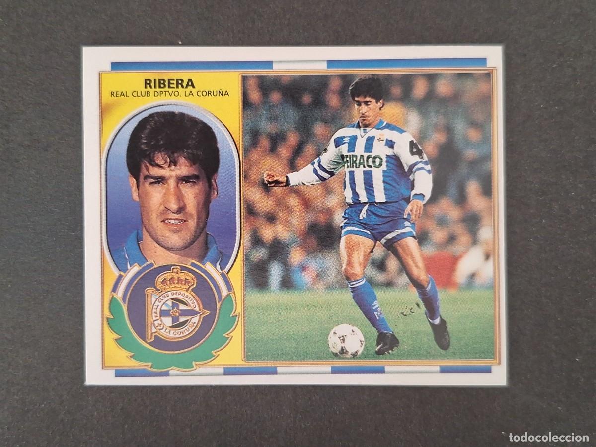 Figurine di Calcio: L4 RIBERA DEPORTIVO DE LA CORU&Ntilde;A LIGA ESTE 1996 1997 96 97 NUNCA PEGADO SIN PEGAR