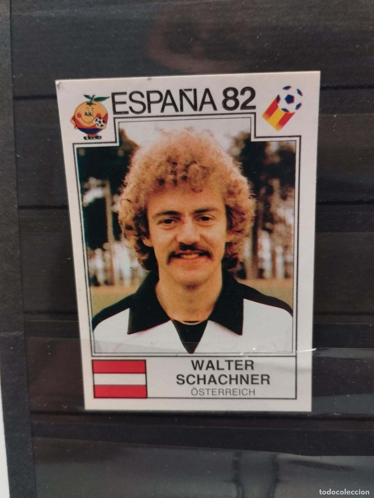Figurine di Calcio: MUNDIAL DE FUTBOL ESPA&Ntilde;A 82. PANINI. N&ordm; 141. WALTER SCHACHNER. AUSTRIA.