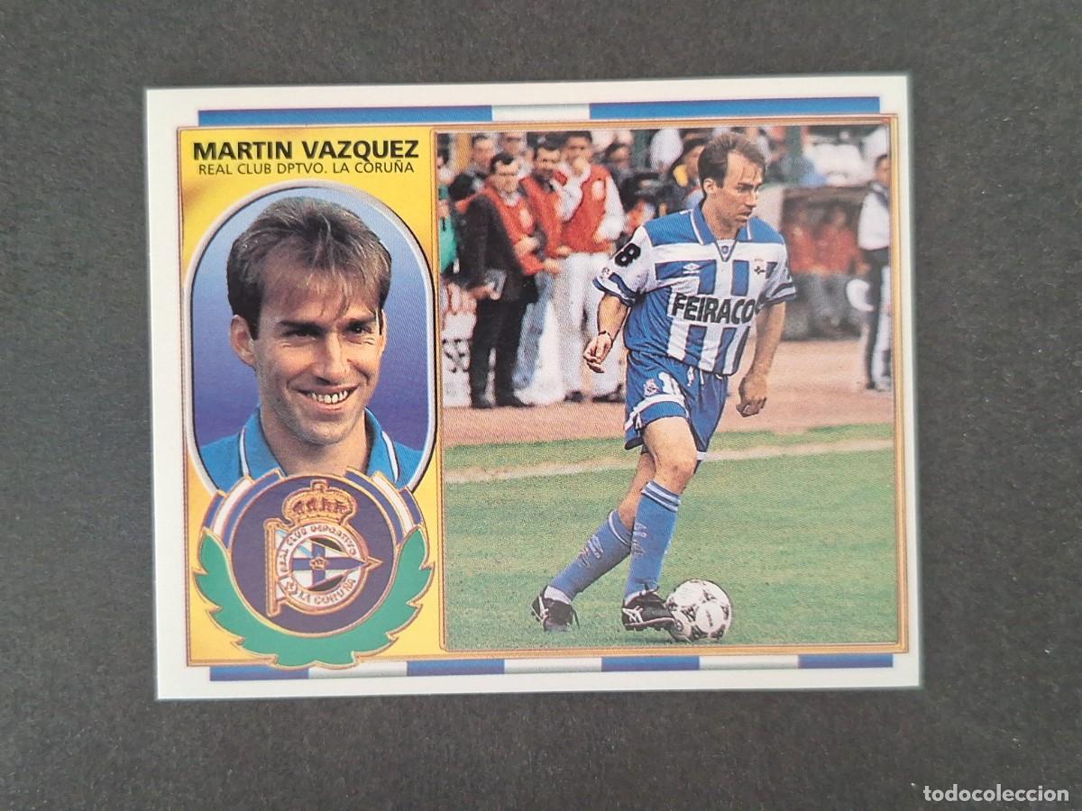 Figurine di Calcio: L4 MARTIN VAZQUEZ DEPORTIVO DE LA CORU&Ntilde;A LIGA ESTE 1996 1997 96 97 NUNCA PEGADO SIN PEGAR