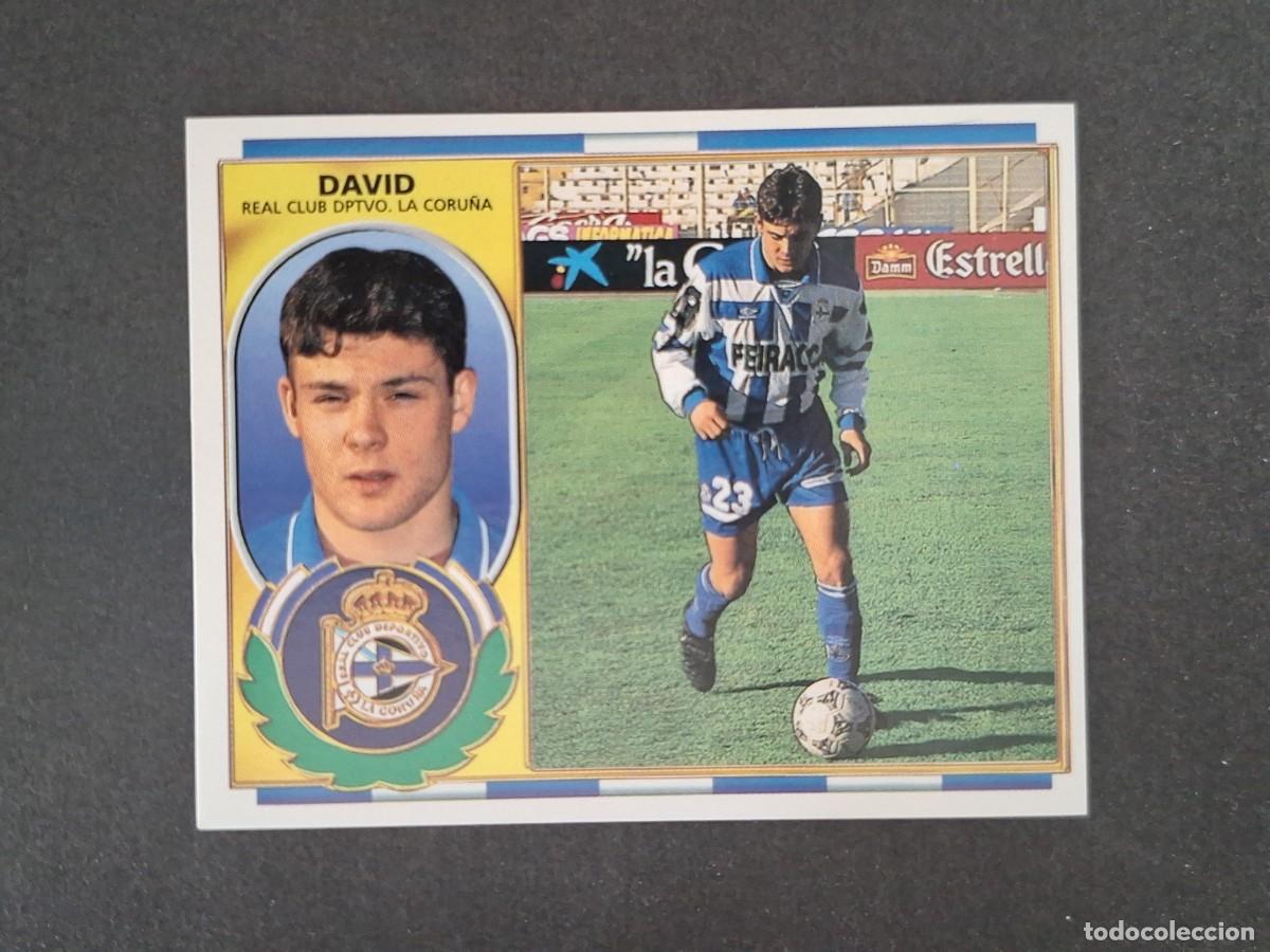Figurine di Calcio: L4 DAVID DEPORTIVO DE LA CORU&Ntilde;A LIGA ESTE 1996 1997 96 97 NUNCA PEGADO SIN PEGAR