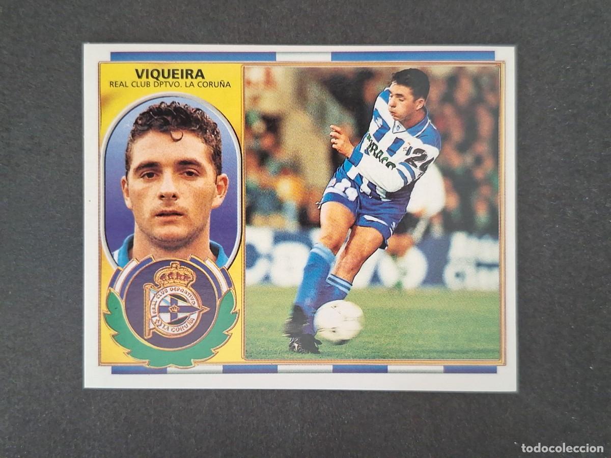 Figurine di Calcio: L4 VIQUEIRA DEPORTIVO DE LA CORU&Ntilde;A LIGA ESTE 1996 1997 96 97 NUNCA PEGADO SIN PEGAR