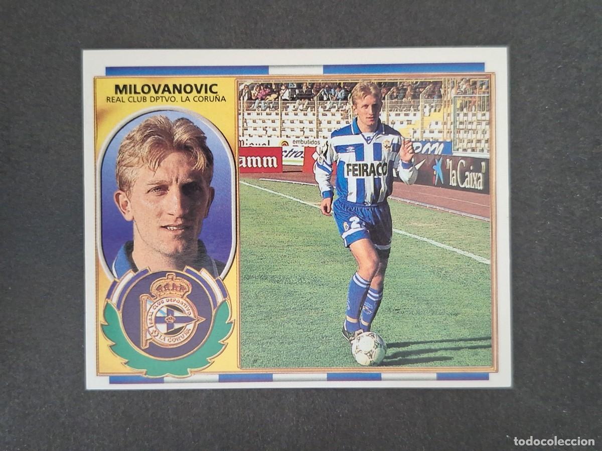 Figurine di Calcio: L4 MILOVANOVIC DEPORTIVO DE LA CORU&Ntilde;A LIGA ESTE 1996 1997 96 97 NUNCA PEGADO SIN PEGAR