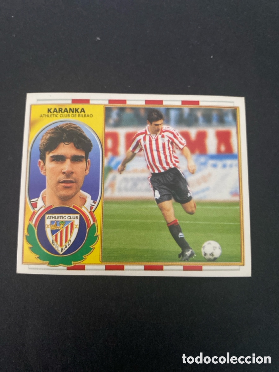 Cromos de f&uacute;tbol: Cromo liga 96/97 Athletic club Bilbao nunca pegado