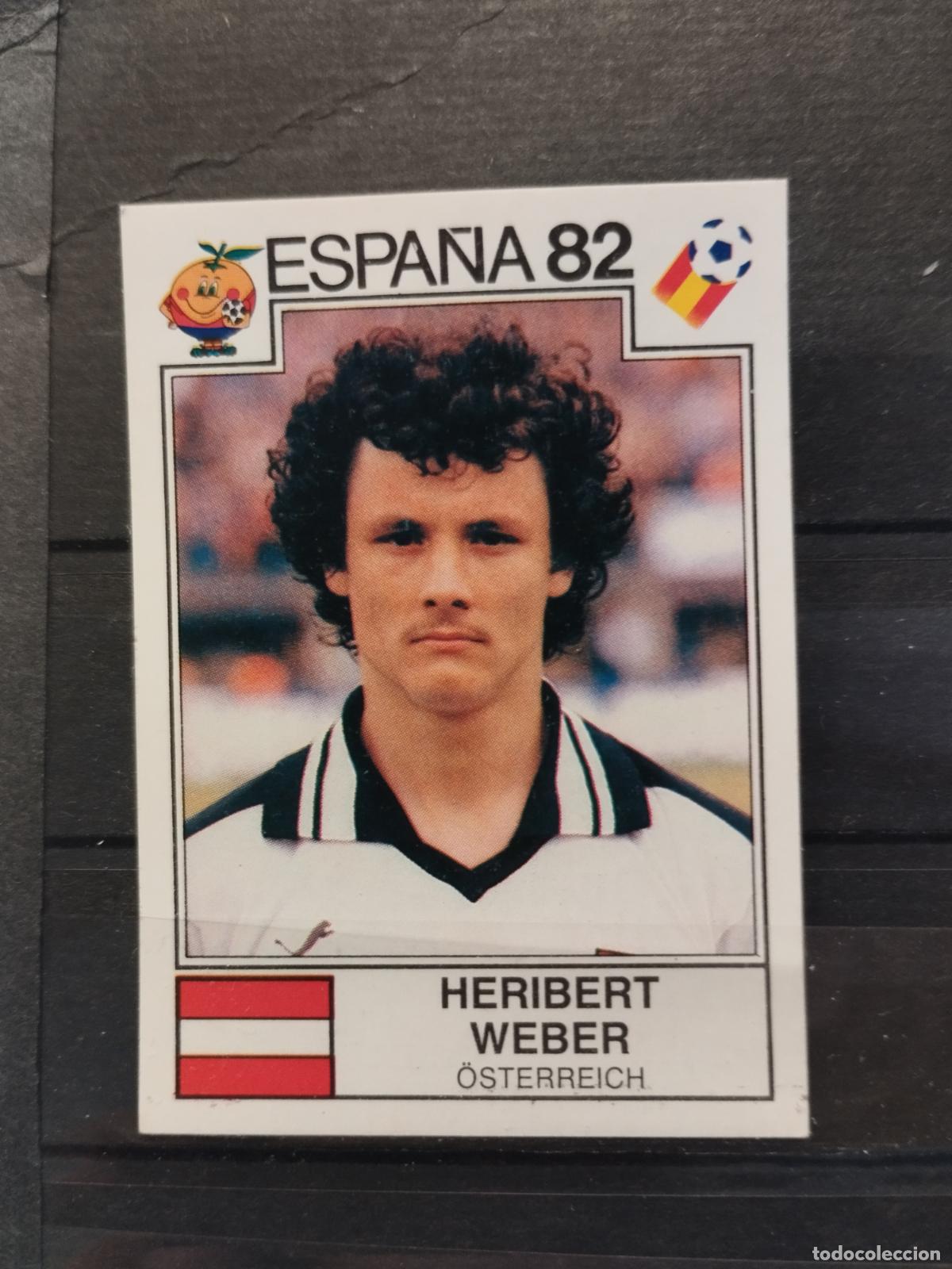 Cromos de f&uacute;tbol: MUNDIAL DE FUTBOL ESPA&Ntilde;A 82. PANINI. N&ordm; 134. HERIBERT WEBER. AUSTRIA.