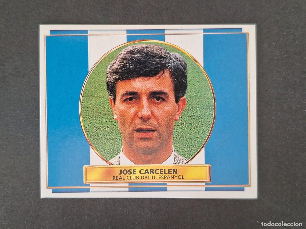 Cromos de f&uacute;tbol: L4 JOSE CARCELEN ENTRENADOR R. C. D. ESPA&Ntilde;OL LIGA ESTE 1996 1997 96 97 NUNCA PEGADO SIN PEGAR
