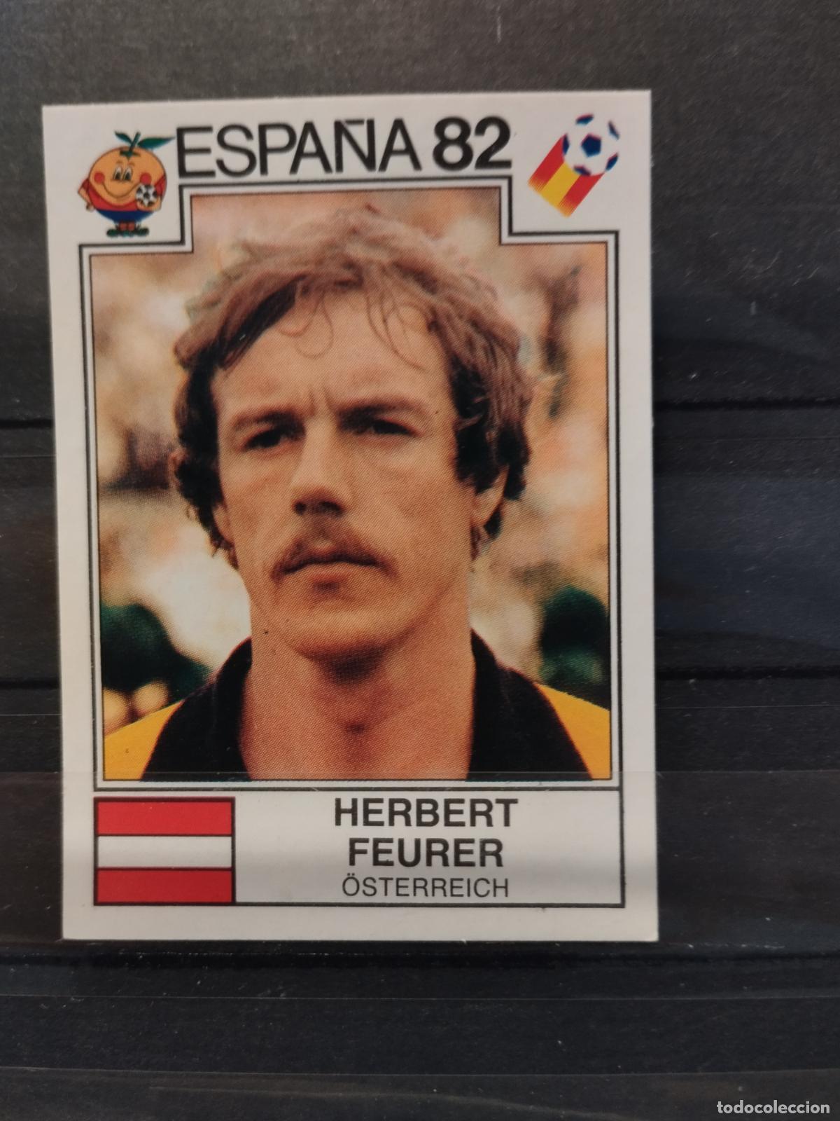 Cromos de f&uacute;tbol: MUNDIAL DE FUTBOL ESPA&Ntilde;A 82. PANINI. N&ordm; 130. HERBERT FEURER. AUSTRIA.