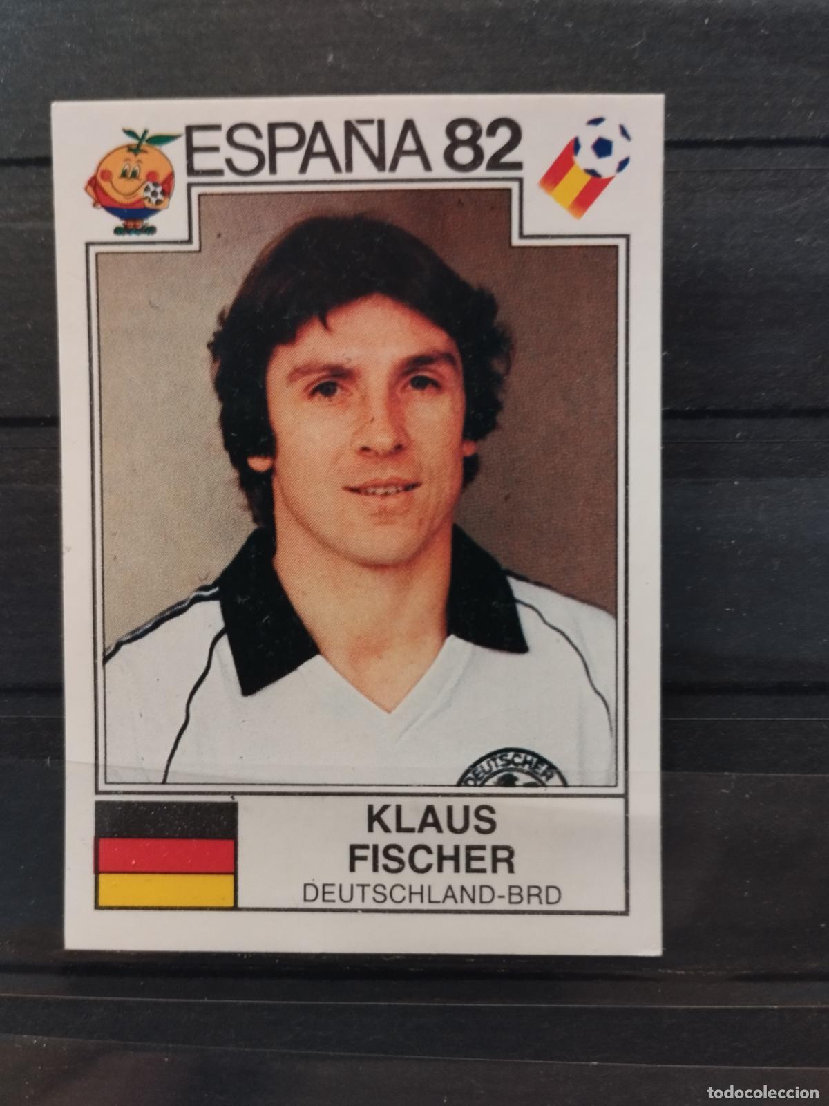 Cromos de f&uacute;tbol: MUNDIAL DE FUTBOL ESPA&Ntilde;A 82. PANINI. N&ordm; 125. KLAUS FISCHER. ALEMANIA.