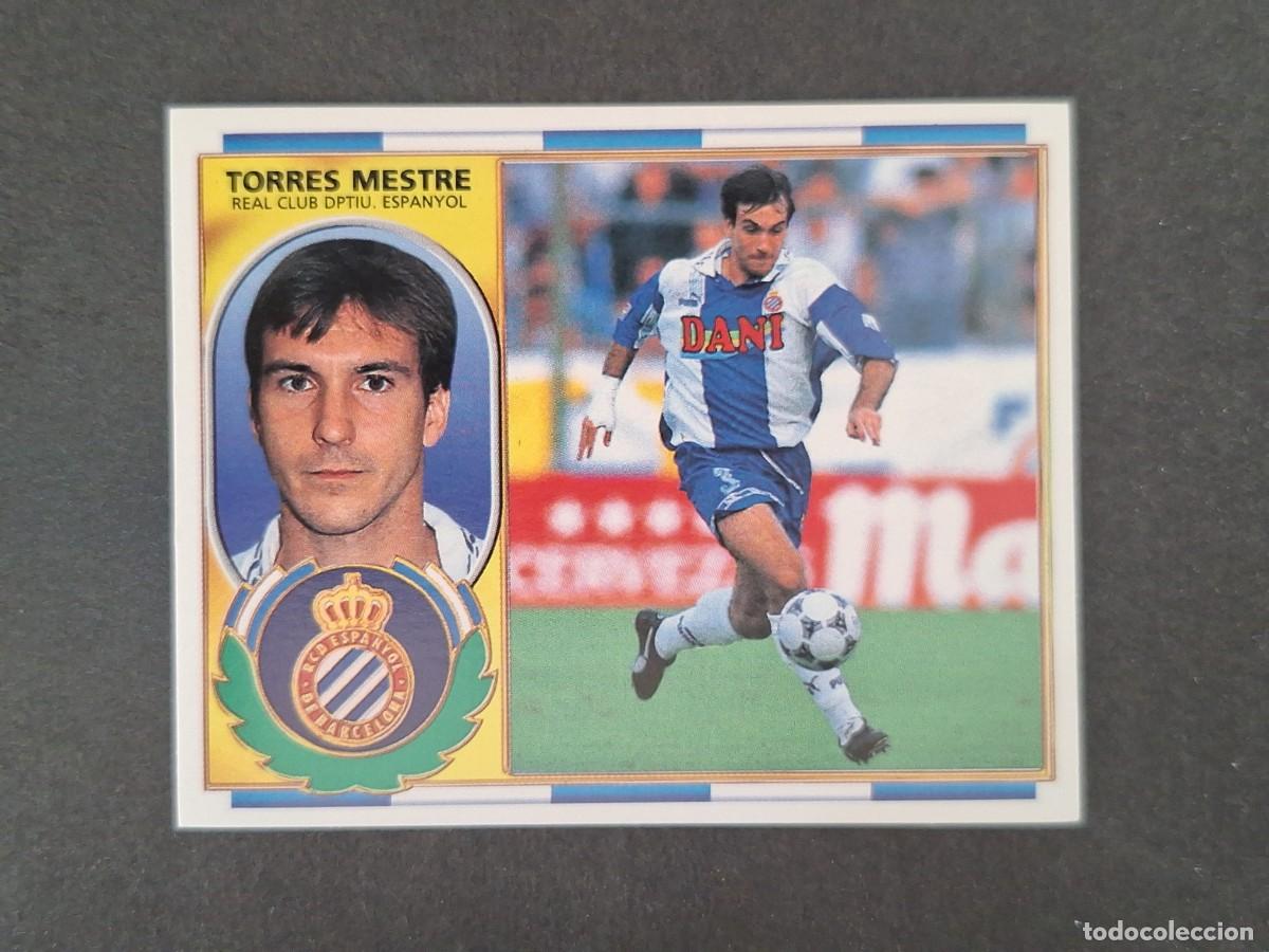 Cromos de f&uacute;tbol: L4 TORRES MESTRE R. C. D. ESPA&Ntilde;OL LIGA ESTE 1996 1997 96 97 NUNCA PEGADO SIN PEGAR
