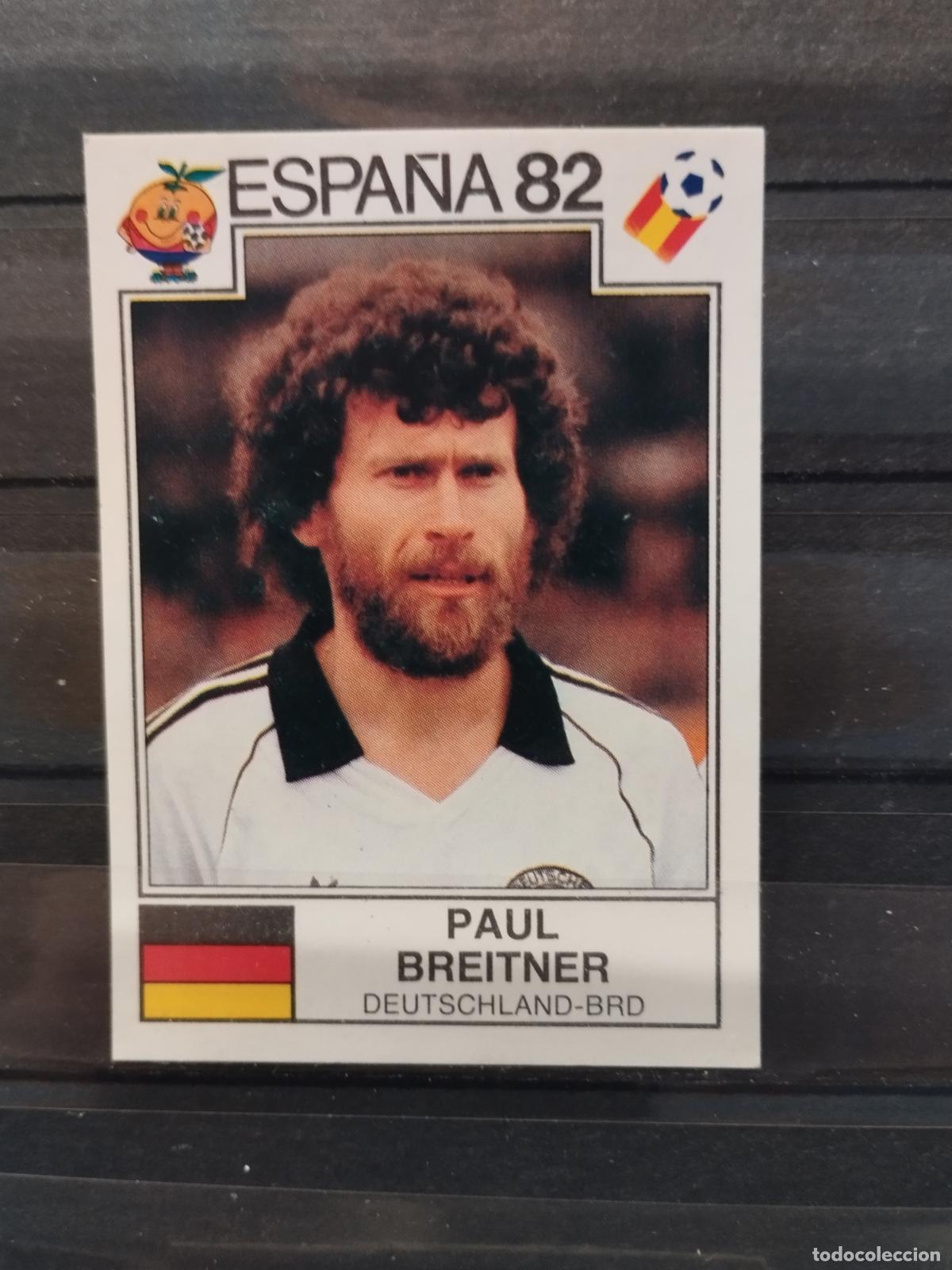 Cromos de f&uacute;tbol: MUNDIAL DE FUTBOL ESPA&Ntilde;A 82. PANINI. N&ordm; 121. PAUL BREITNER. ALEMANIA.