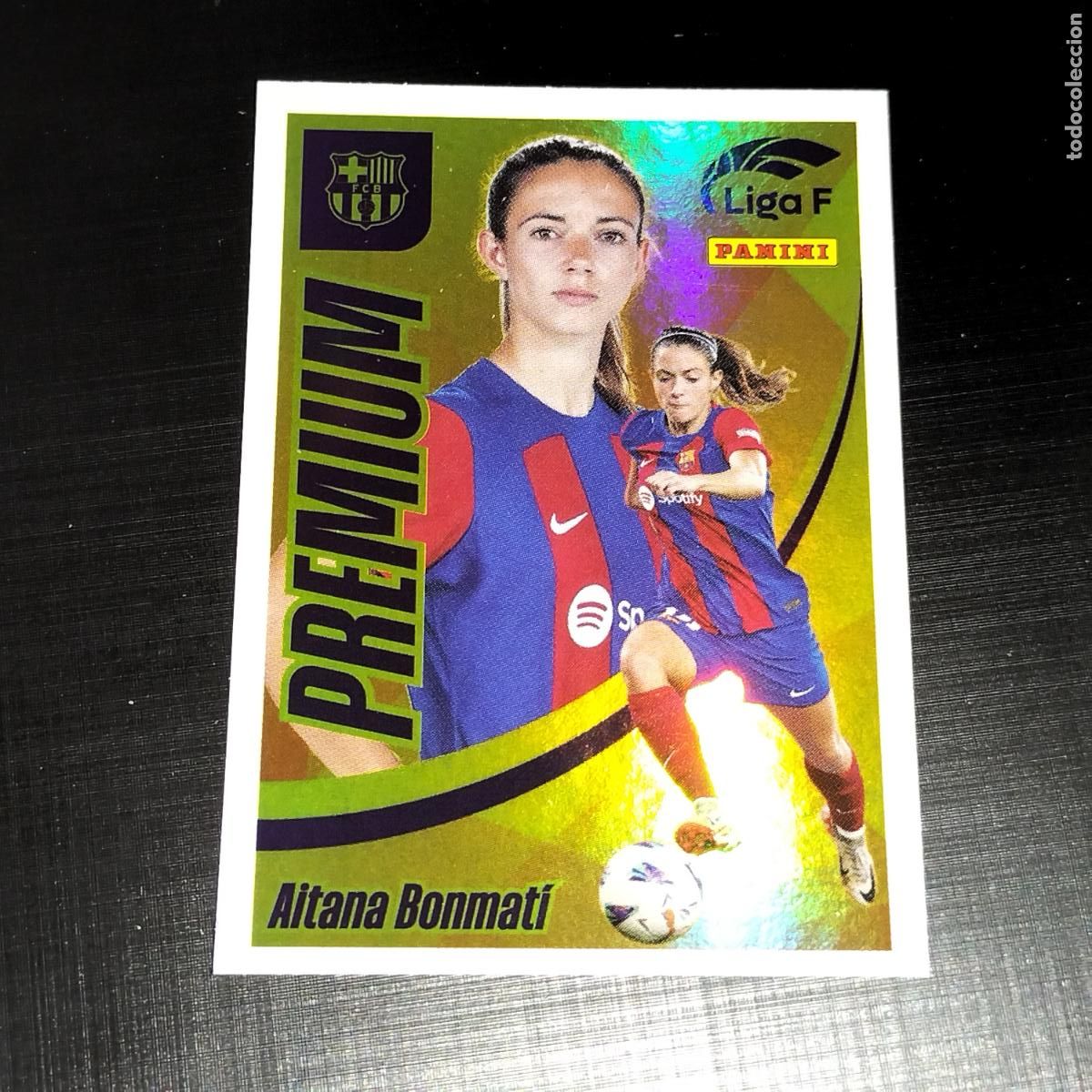 Cromos de f&uacute;tbol: AITANA BONMATI PREMIUM FC BARCELONA CROMOS LIGA F FEMENINA PANINI 2023 2024 23 24