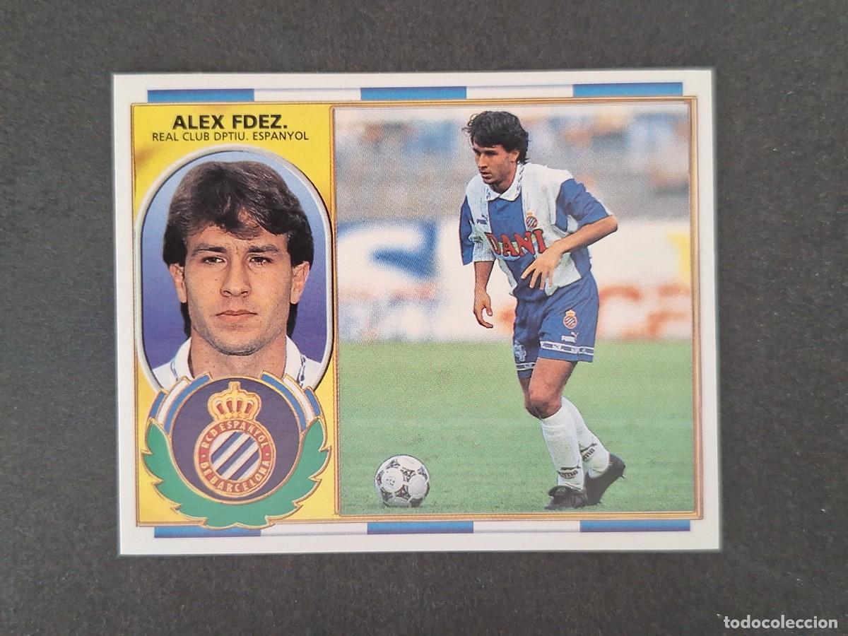 Cromos de f&uacute;tbol: L4 ALEX FERNANDEZ R. C. D. ESPA&Ntilde;OL LIGA ESTE 1996 1997 96 97 NUNCA PEGADO SIN PEGAR