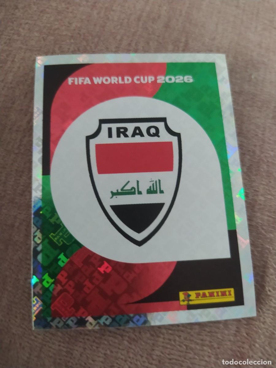 Cromos de f&uacute;tbol: IRQ 01 ESCUDO 1 Iraq Irak Mundial 2026 Panini