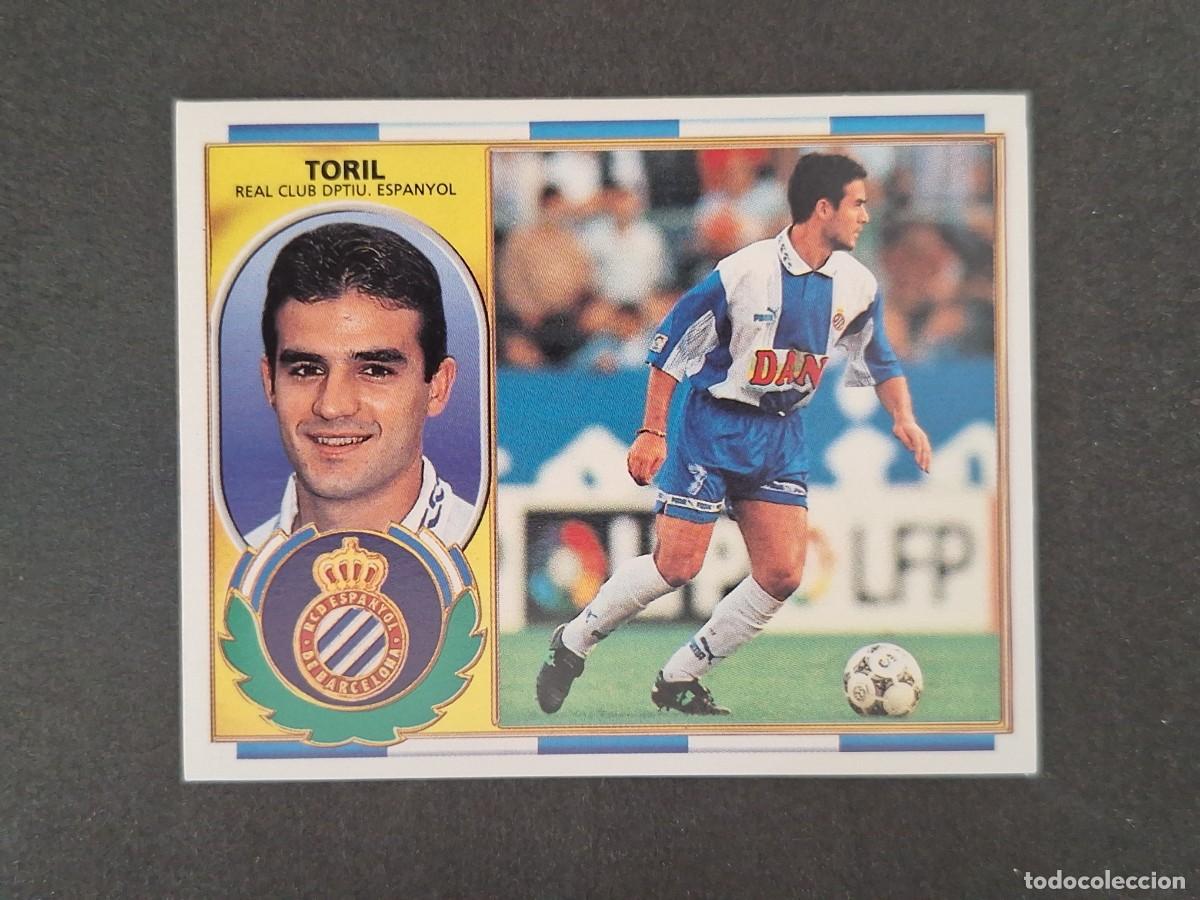 Cromos de f&uacute;tbol: L4 TORIL R. C. D. ESPA&Ntilde;OL LIGA ESTE 1996 1997 96 97 NUNCA PEGADO SIN PEGAR