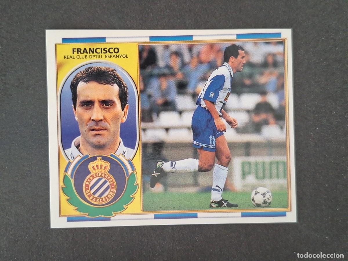 Cromos de f&uacute;tbol: L4 FRANCISCO R. C. D. ESPA&Ntilde;OL LIGA ESTE 1996 1997 96 97 NUNCA PEGADO SIN PEGAR