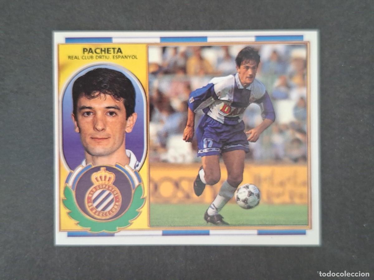 Cromos de f&uacute;tbol: L4 PACHETA R. C. D. ESPA&Ntilde;OL LIGA ESTE 1996 1997 96 97 NUNCA PEGADO SIN PEGAR