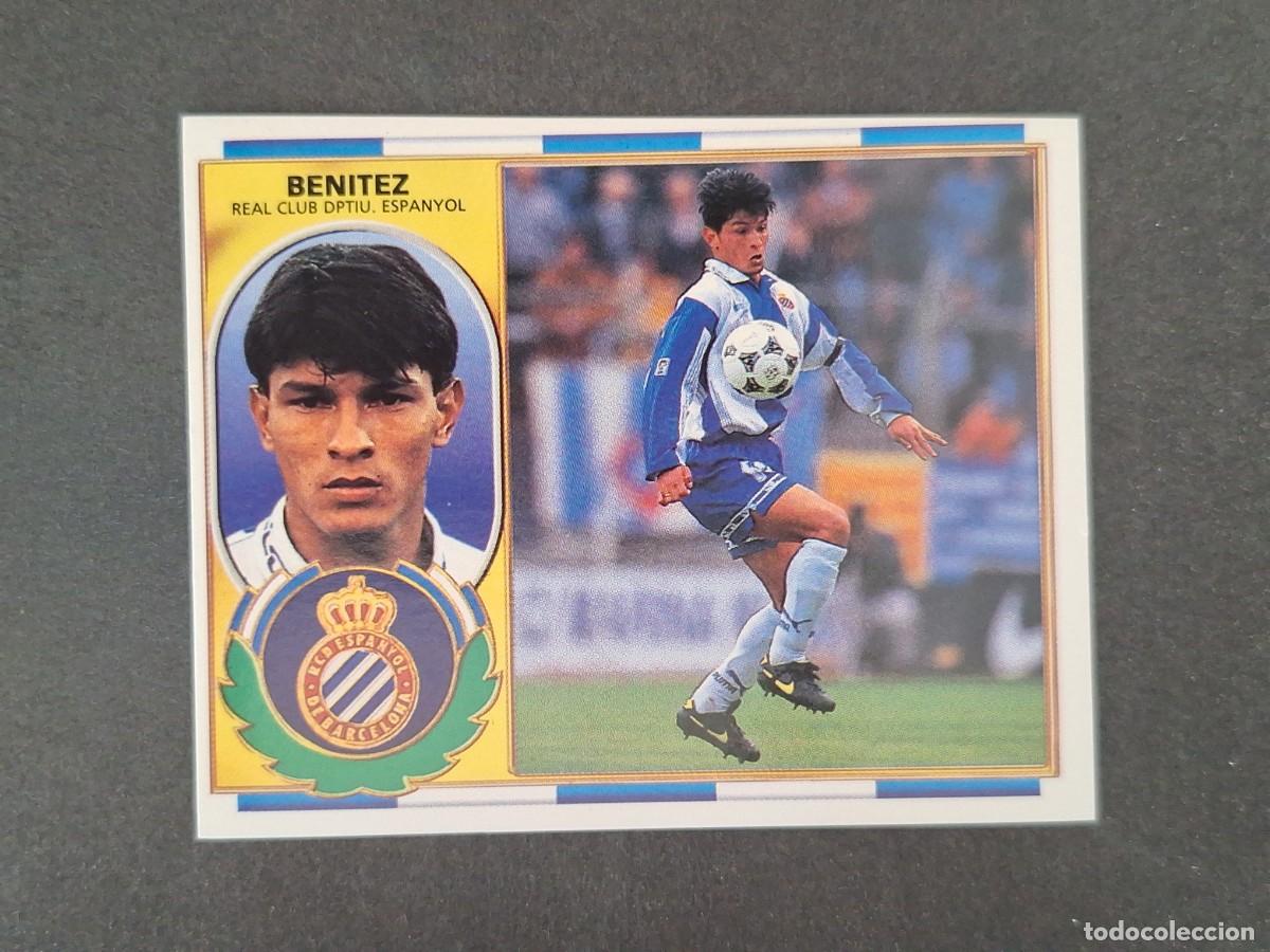 Cromos de f&uacute;tbol: L4 BENITEZ R. C. D. ESPA&Ntilde;OL LIGA ESTE 1996 1997 96 97 NUNCA PEGADO SIN PEGAR