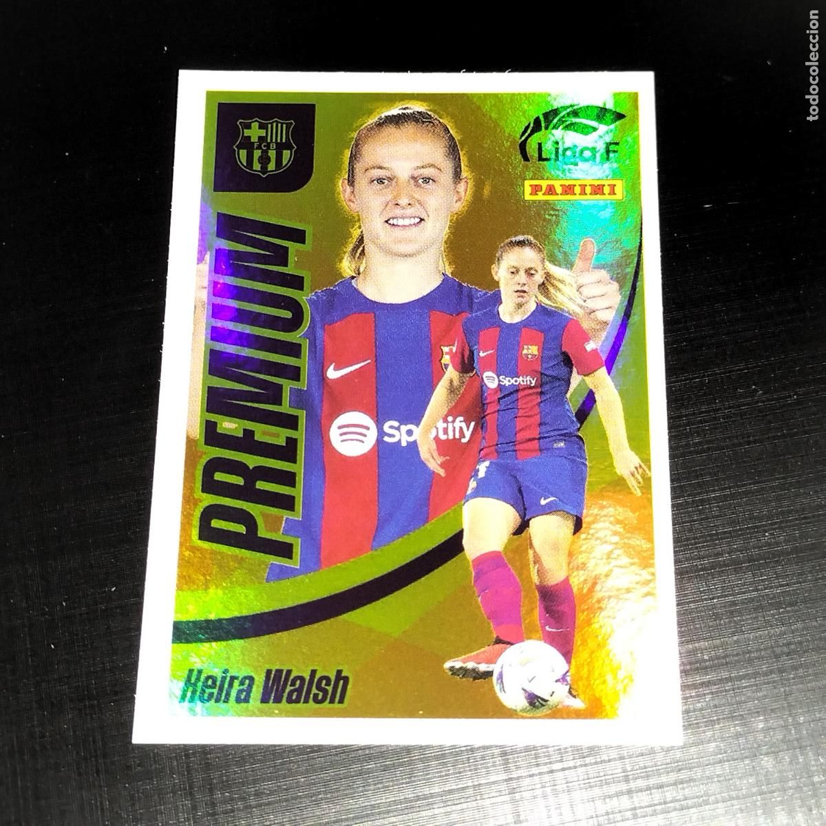 Cromos de f&uacute;tbol: KEIRA WALSH PREMIUM FC BARCELONA CROMOS LIGA F FEMENINA PANINI 2023 2024 23 24