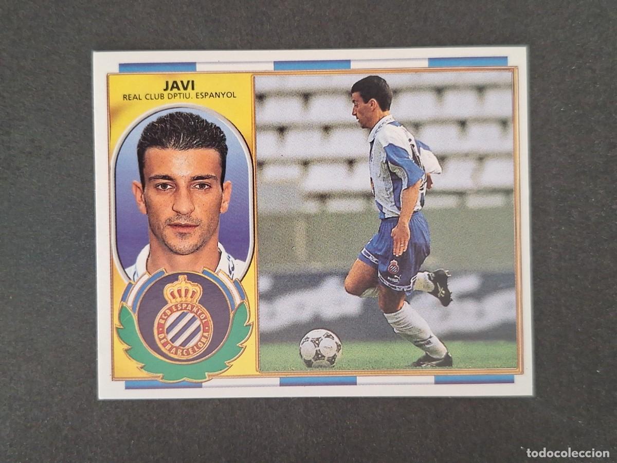 Cromos de f&uacute;tbol: L4 JAVI R. C. D. ESPA&Ntilde;OL LIGA ESTE 1996 1997 96 97 NUNCA PEGADO SIN PEGAR