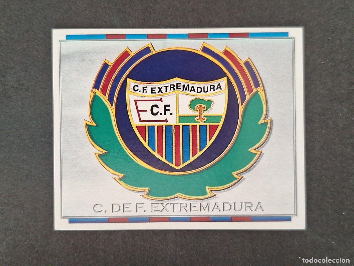 Cromos de f&uacute;tbol: L4 ESCUDO F. C. EXTREMADURA LIGA ESTE 1996 1997 96 97 NUNCA PEGADO SIN PEGAR