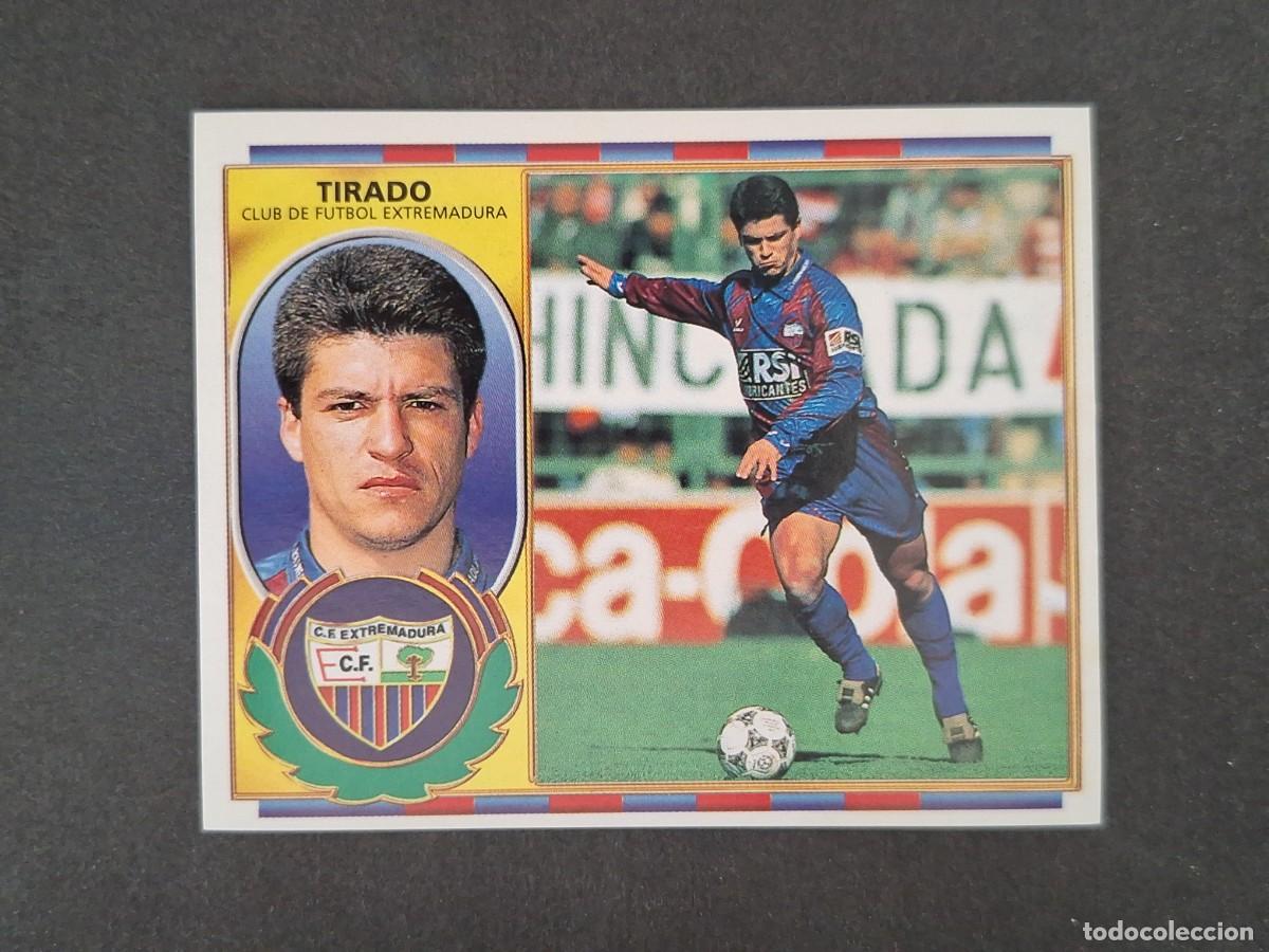 Cromos de f&uacute;tbol: L4 TIRADO F. C. EXTREMADURA LIGA ESTE 1996 1997 96 97 NUNCA PEGADO SIN PEGAR
