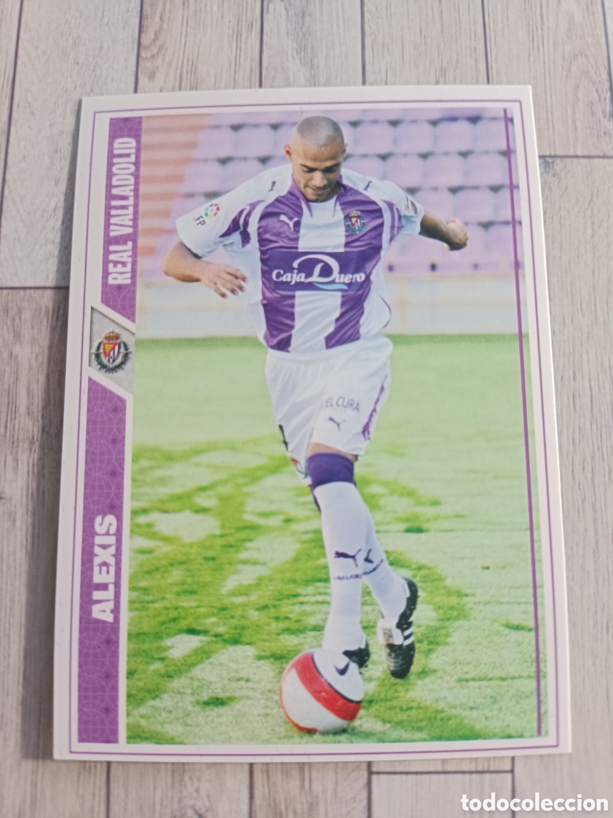 Cromos de f&uacute;tbol: 649 ALEXIS REAL VALLADOLID LAS FICHAS DE LA LIGA FICHAJE FICHA + MUNDICROMO 2007 2008 07 08