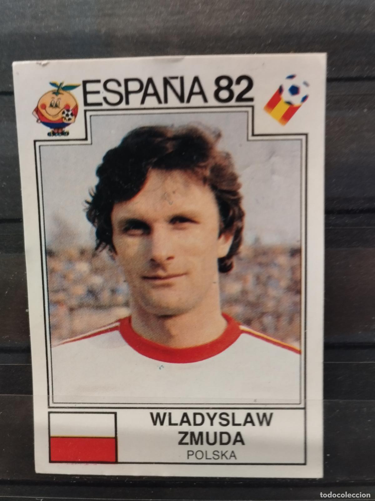 Cartes &agrave; collectionner de Football: MUNDIAL DE FUTBOL ESPA&Ntilde;A 82. PANINI. N&ordm; 58. WLADYSLAW ZMUDA. POLONIA.