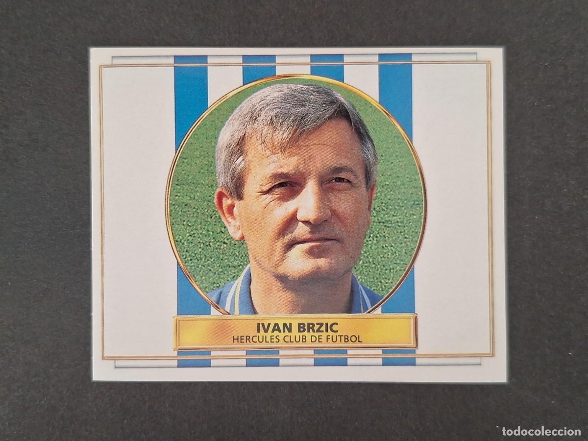 Football Stickers: L4 IVAN BRZIC ENTRENADOR HERCULES C. F. LIGA ESTE 1996 1997 96 97 NUNCA PEGADO SIN PEGAR
