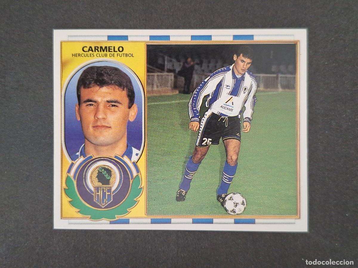 Cromos de f&uacute;tbol: L4 CARMELO HERCULES C. F. LIGA ESTE 1996 1997 96 97 NUNCA PEGADO SIN PEGAR