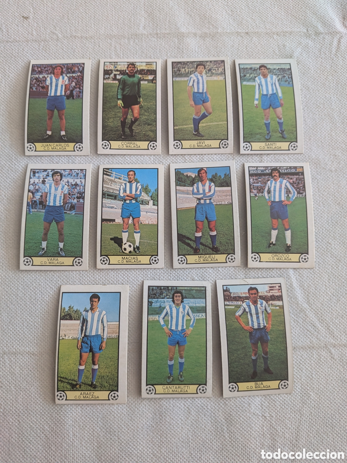Figurine di Calcio: CROMOS LIGA 79-80. MALAGA 11 CROMOS DIFERENTES. ED. ESTE
