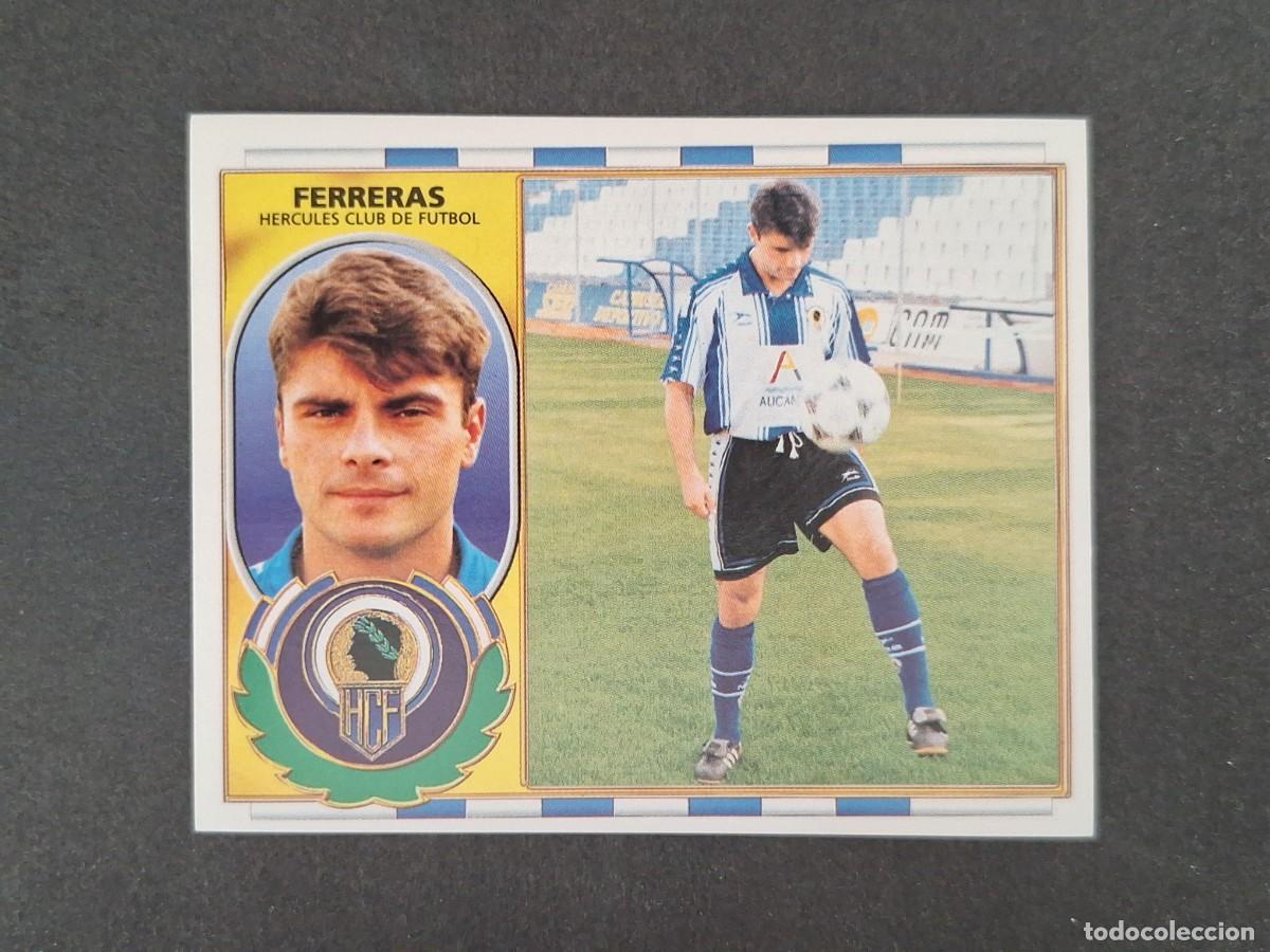 Cromos de f&uacute;tbol: L4 FERRERAS HERCULES C. F. LIGA ESTE 1996 1997 96 97 NUNCA PEGADO SIN PEGAR