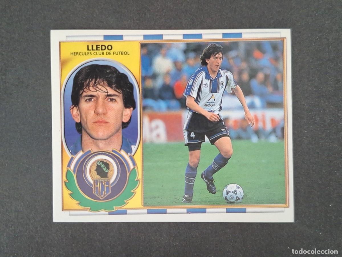 Cromos de f&uacute;tbol: L4 LLEDO HERCULES C. F. LIGA ESTE 1996 1997 96 97 NUNCA PEGADO SIN PEGAR