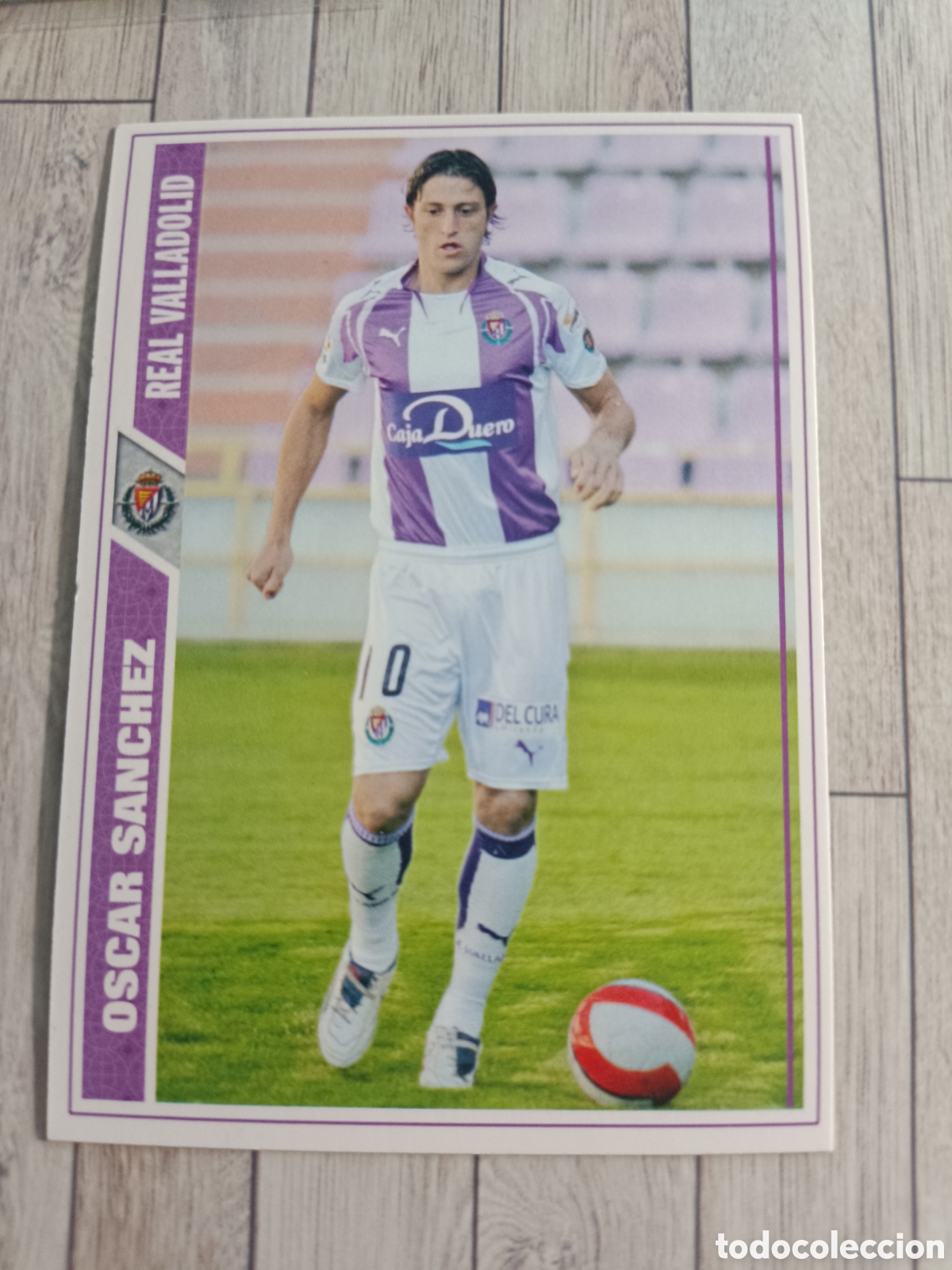Cromos de f&uacute;tbol: 650 OSCAR SANCHEZ REAL VALLADOLID LAS FICHAS DE LA LIGA FICHAJE FICHA + MUNDICROMO 2007 2008 07 08