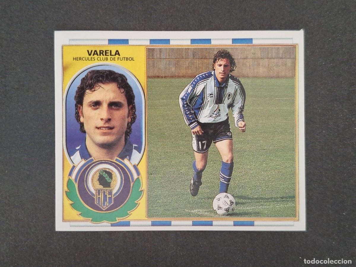 Cromos de f&uacute;tbol: L4 VARELA HERCULES C. F. LIGA ESTE 1996 1997 96 97 NUNCA PEGADO SIN PEGAR
