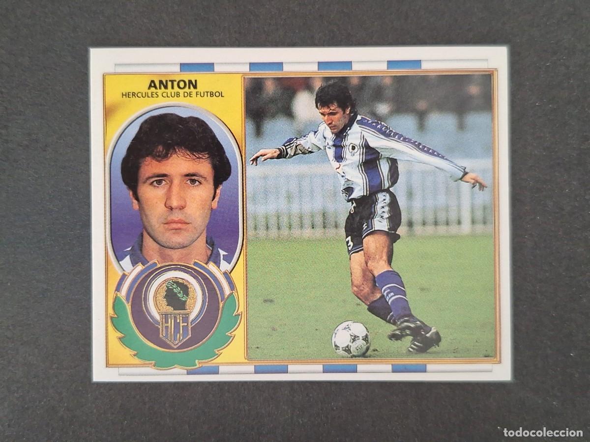 Cromos de f&uacute;tbol: L4 ANTON HERCULES C. F. LIGA ESTE 1996 1997 96 97 NUNCA PEGADO SIN PEGAR