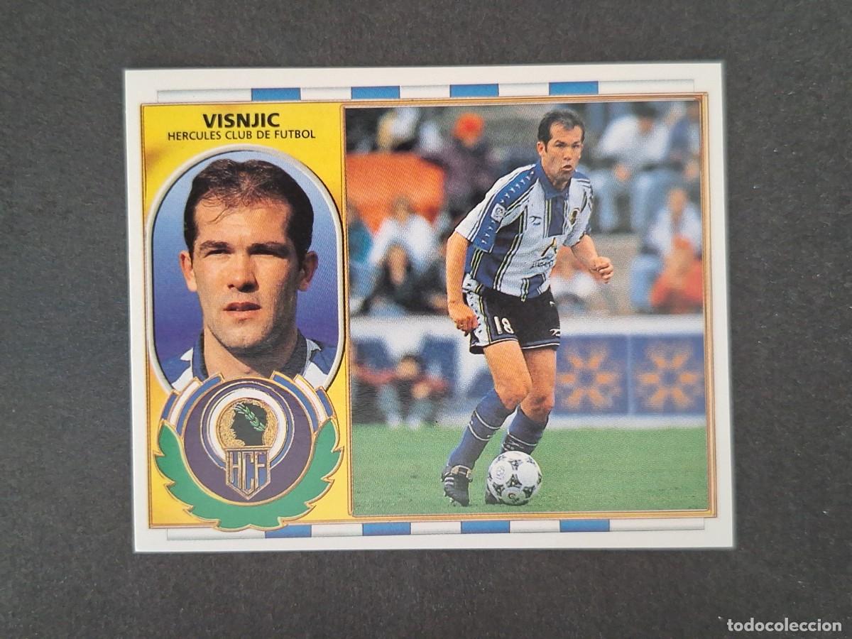 Cromos de f&uacute;tbol: L4 VISNJIC HERCULES C. F. LIGA ESTE 1996 1997 96 97 NUNCA PEGADO SIN PEGAR