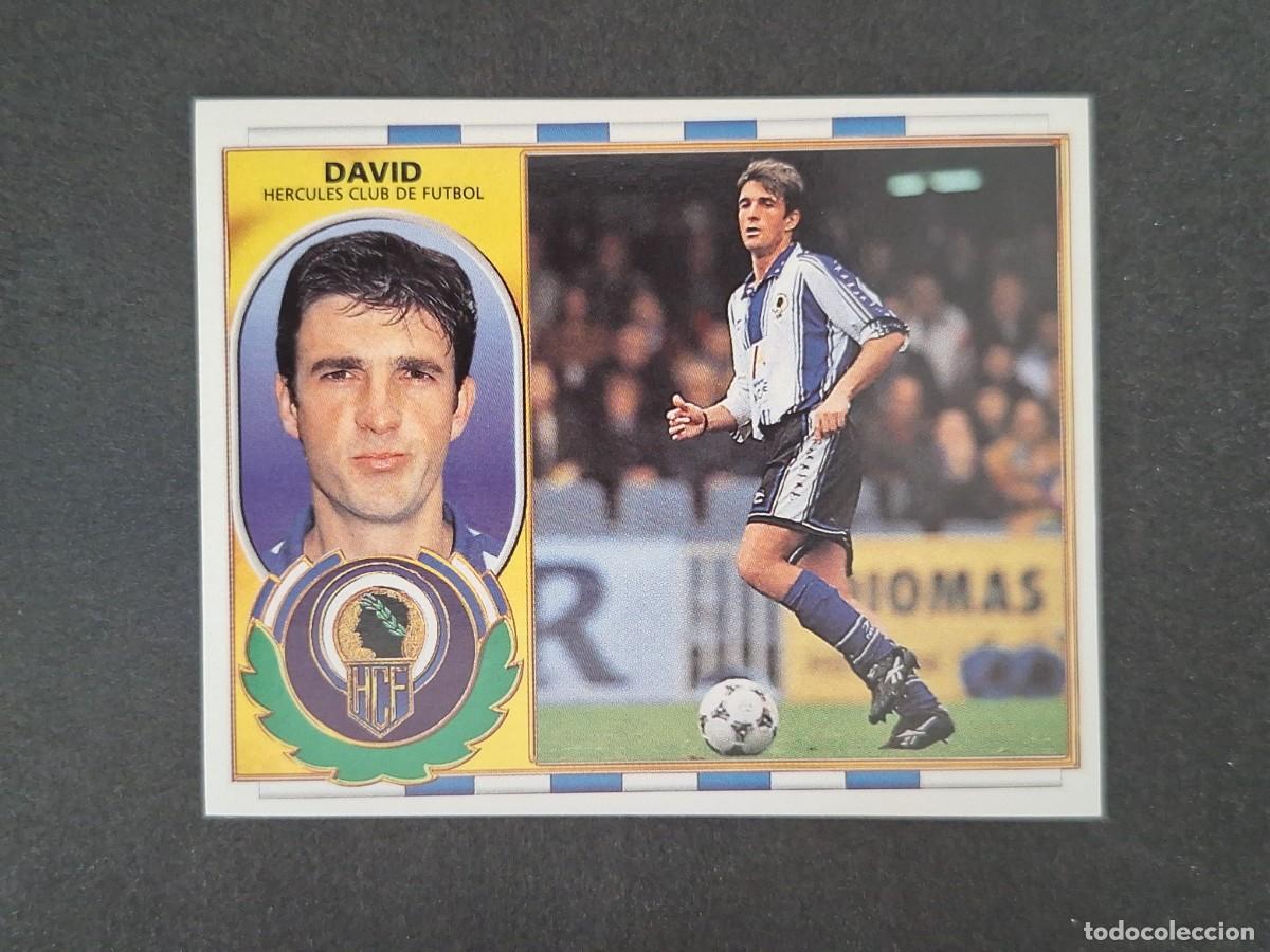 Cromos de f&uacute;tbol: L4 DAVID HERCULES C. F. LIGA ESTE 1996 1997 96 97 NUNCA PEGADO SIN PEGAR