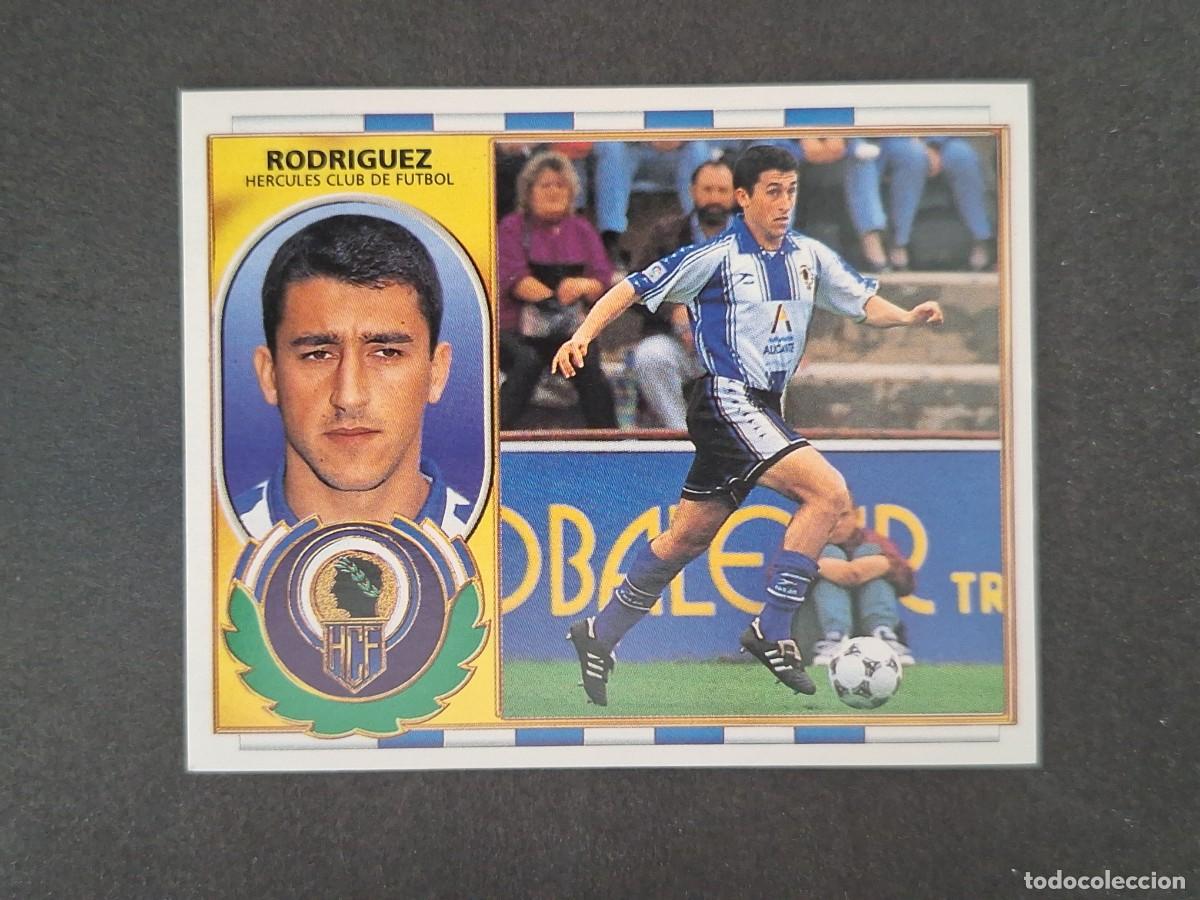 Cromos de f&uacute;tbol: L4 RODRIGUEZ HERCULES C. F. LIGA ESTE 1996 1997 96 97 NUNCA PEGADO SIN PEGAR