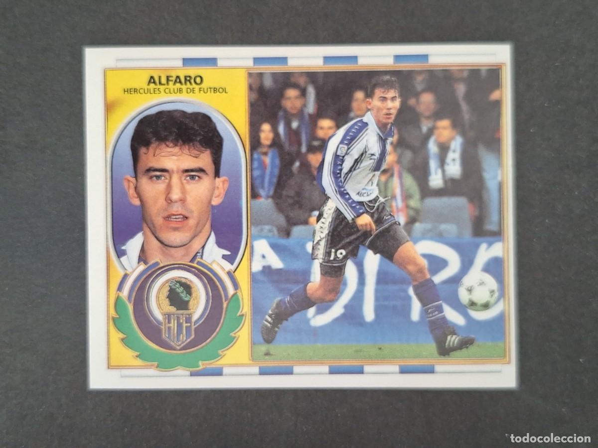 Cromos de f&uacute;tbol: L4 ALFARO HERCULES C. F. LIGA ESTE 1996 1997 96 97 NUNCA PEGADO SIN PEGAR