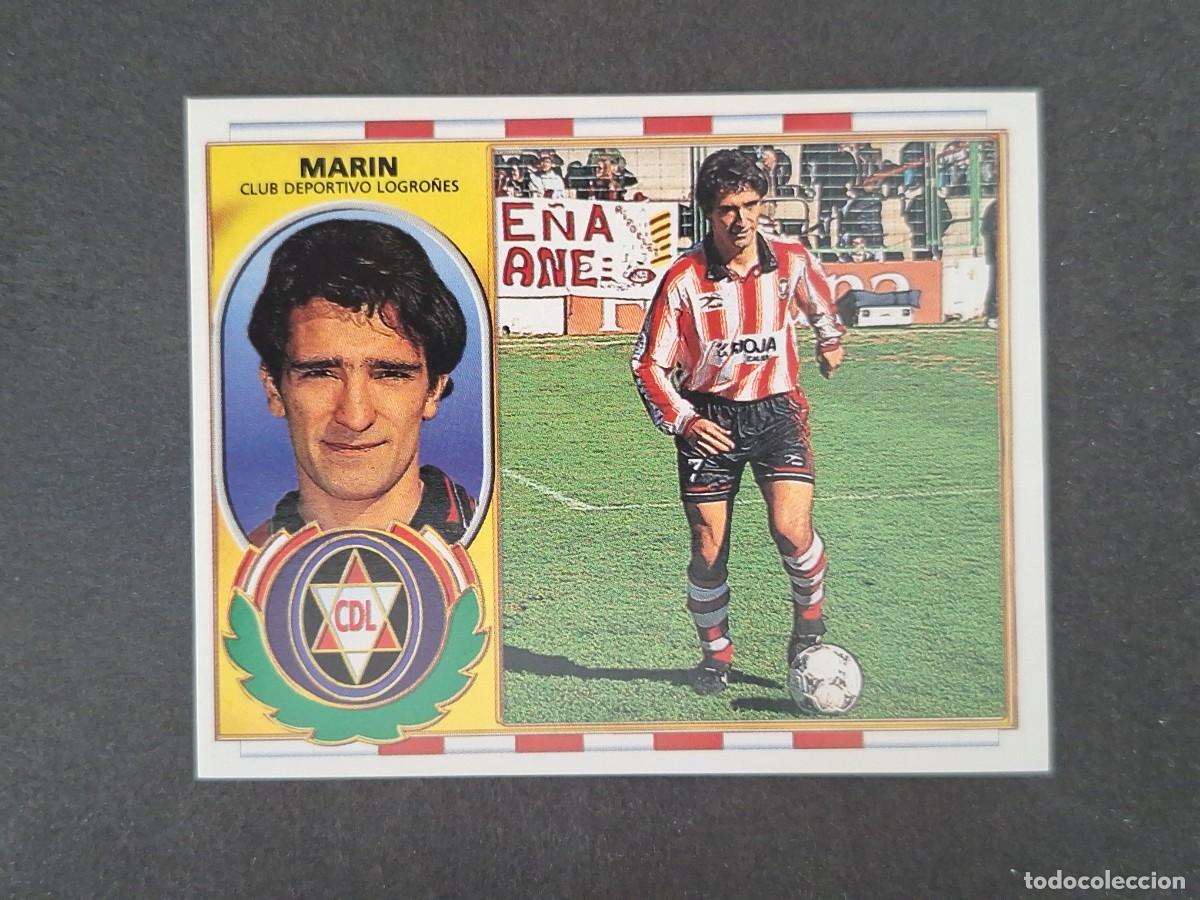 Cromos de f&uacute;tbol: L4 MARIN C. D. LOGRO&Ntilde;ES LIGA ESTE 1996 1997 96 97 NUNCA PEGADO SIN PEGAR