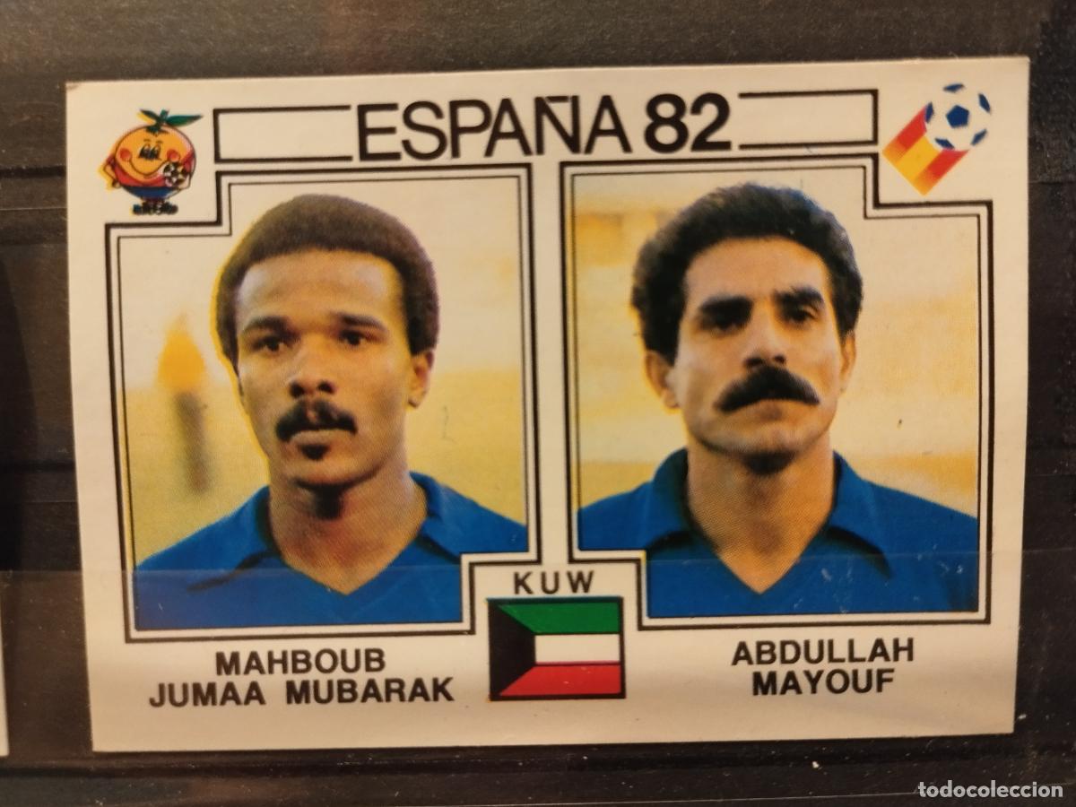 Cromos de f&uacute;tbol: MUNDIAL DE FUTBOL ESPA&Ntilde;A 82. PANINI. N&ordm; 231. MAHBOUB JUMAA MUBARAK Y ABDULLAH MAYOUF. KUWAIT