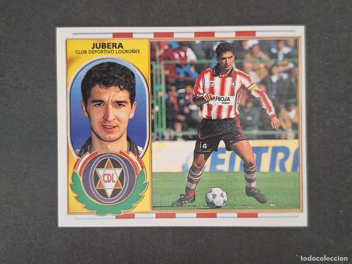 Cromos de f&uacute;tbol: L4 JUBERA C. D. LOGRO&Ntilde;ES LIGA ESTE 1996 1997 96 97 NUNCA PEGADO SIN PEGAR