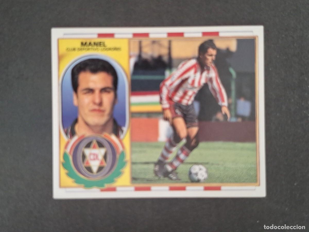 Cromos de f&uacute;tbol: L4 MANEL C. D. LOGRO&Ntilde;ES LIGA ESTE 1996 1997 96 97 NUNCA PEGADO SIN PEGAR