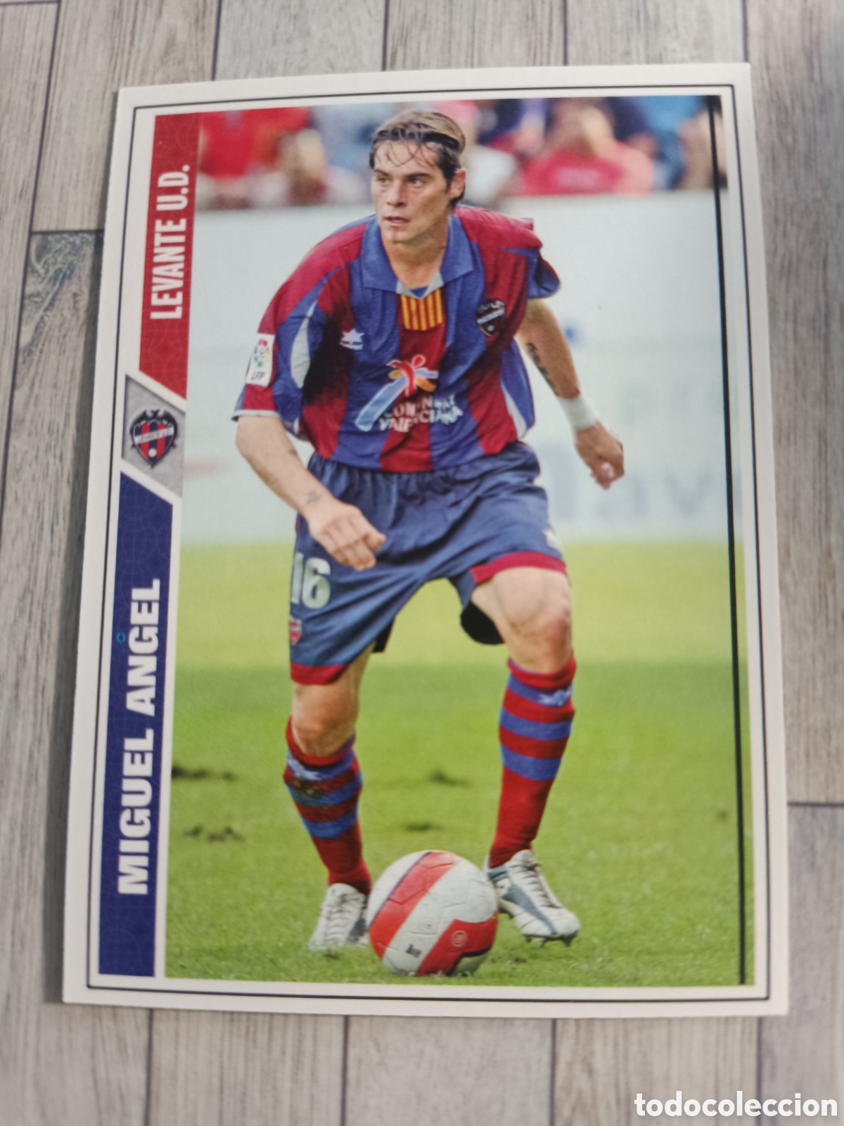 Cromos de f&uacute;tbol: 639 MIGUEL ANGEL LEVANTE LAS FICHAS DE LA LIGA FICHAJE FICHA + MUNDICROMO 2007 2008 07 08