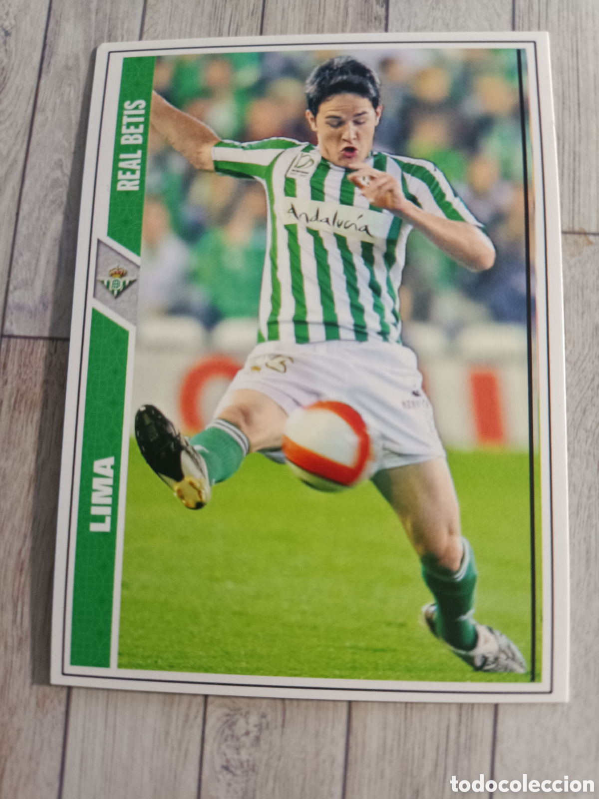 Cromos de f&uacute;tbol: 642 LIMA REAL BETIS LAS FICHAS DE LA LIGA FICHAJE FICHA + MUNDICROMO 2007 2008 07 08