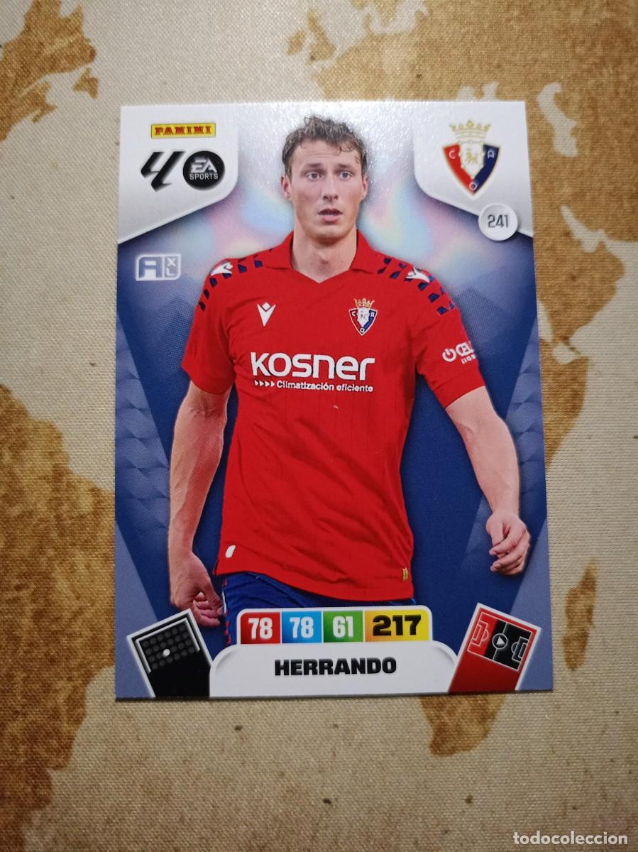 Cromos de f&uacute;tbol: Osasuna 241 HERRANDO Adrenalyn 2025-26