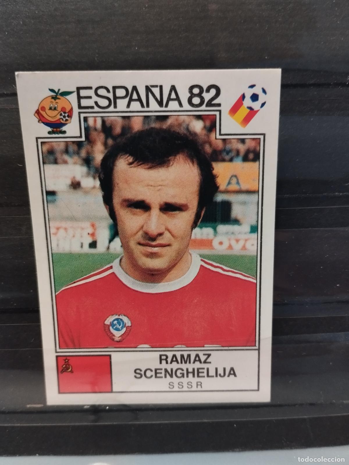 Football Stickers: MUNDIAL DE FUTBOL ESPA&Ntilde;A 82. PANINI. N&ordm; 397. RAMAZ SCENGHELIJA. URSS.