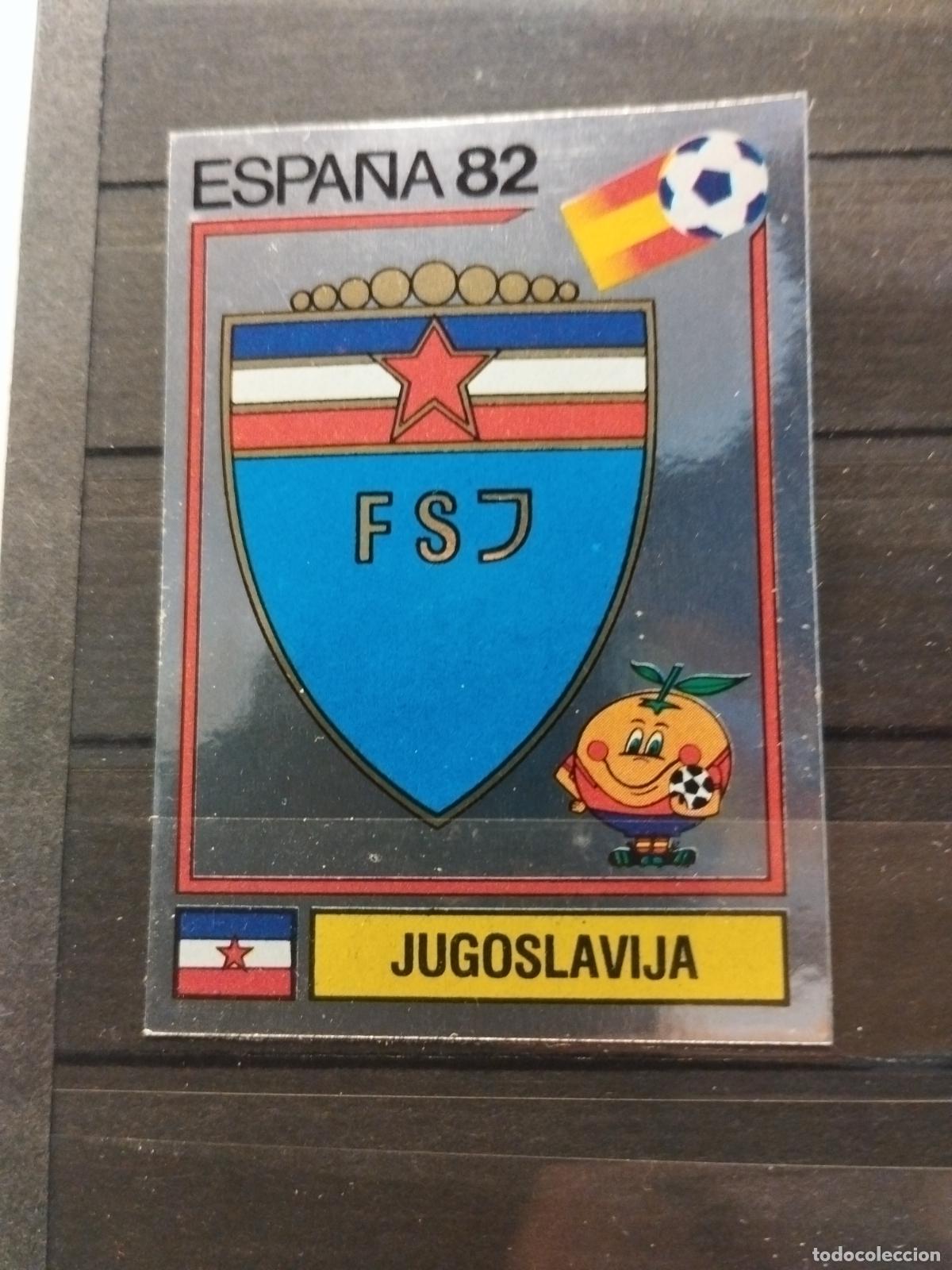 Cromos de f&uacute;tbol: MUNDIAL DE FUTBOL ESPA&Ntilde;A 82. PANINI. N&ordm; 310. ESCUDO FEDERACION DE FUTBOL DE YUGOSLAVIA