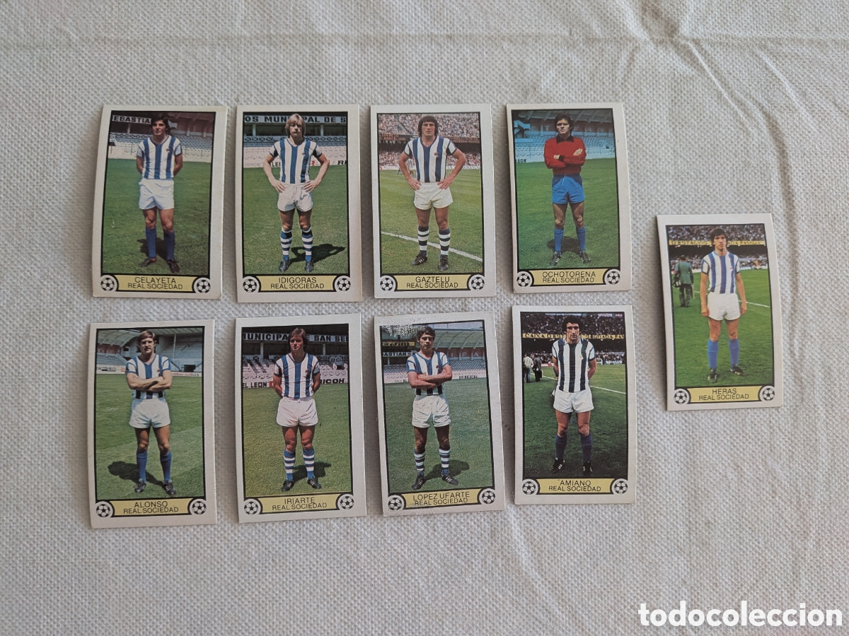 Cromos de Futebol: CROMOS LIGA 79-80. REAL SOCIEDAD 9 CROMOS DIFERENTES. ED. ESTE
