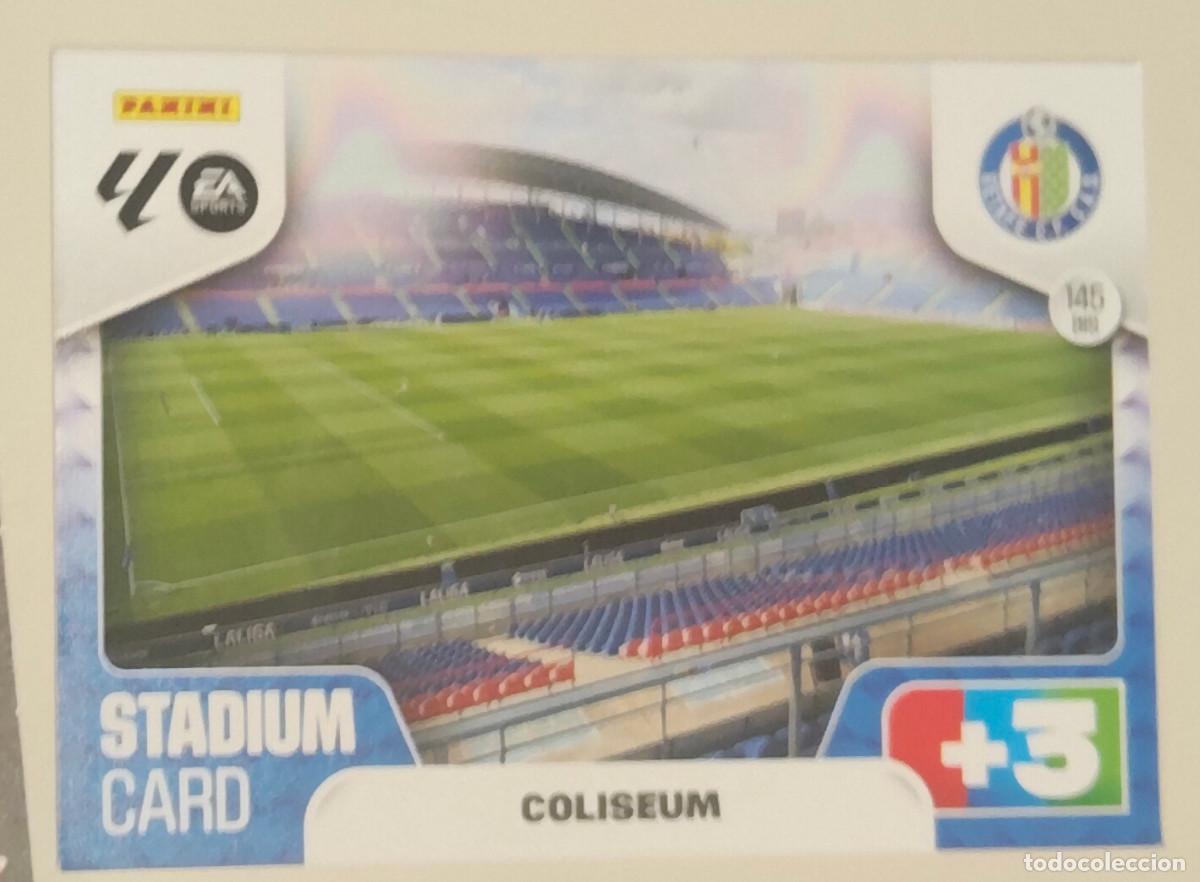Cromos de f&uacute;tbol: ADRENALYN XL 2025 2026 25 26 PANINI ESTADIO COLISEUM 145 BIS GETAFE LIGA COLECCI&Oacute;N ALBUM