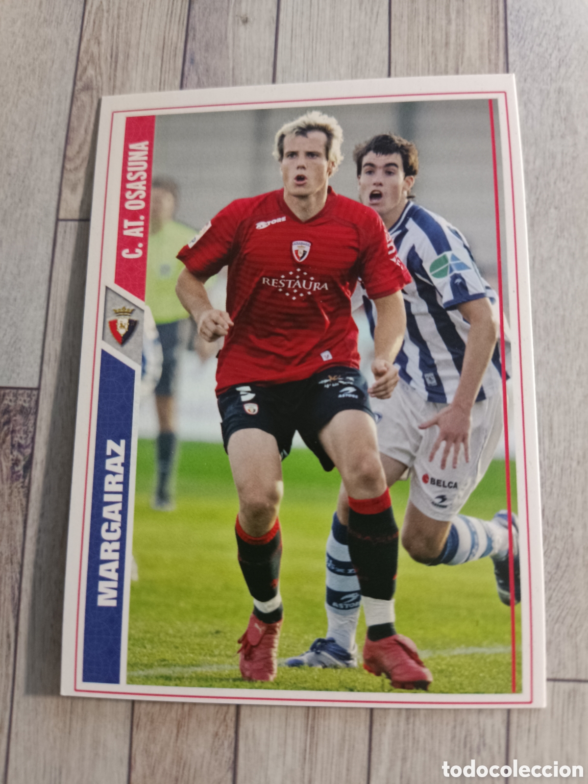Cromos de f&uacute;tbol: 634 XAVIER MARGAIRAZ OSASUNA LAS FICHAS DE LA LIGA FICHAJE FICHA + MUNDICROMO 2007 2008 07 08